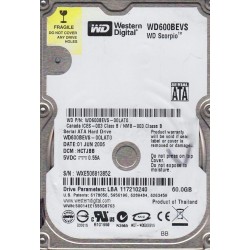 Western Digital WD600BEVS 60 GB HDD Kontrol Kartı (PCB: