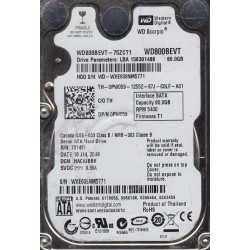 Western Digital WD800BEVT 80 GB HDD Kontrol Kartı (PCB: