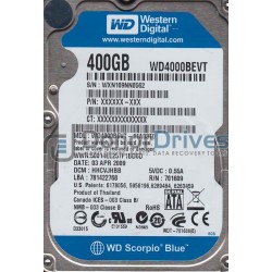 Western Digital WD4000BEVT 400 GB HDD Kontrol Kartı (PCB: