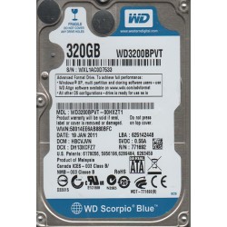 Western Digital WD3200BPVT 320 GB HDD Kontrol Kartı (PCB: