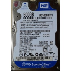 Western Digital WD5000BPVT 500 GB HDD Kontrol Kartı (PCB: