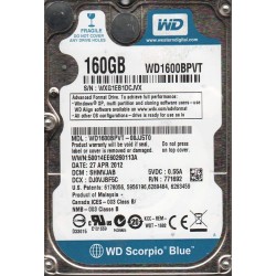 Western Digital WD1600BPVT 160 GB HDD Kontrol Kartı (PCB: