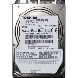 Toshiba MK8037GSX 80 GB HDD Kontrol Kartı (PCB: G5B001851A)