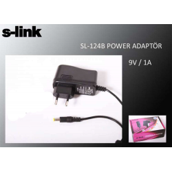 S-Link SL-124B 9V 1A Universal Modem Adaptörü