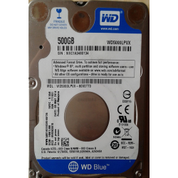 Western Digital WD5000LPVX 500 GB SATA 2.5" Harddisk (Arızalı -