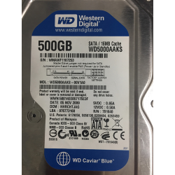 Western Digital WD5000AAKS 500 GB SATA 3.5" Harddisk (Arızalı -