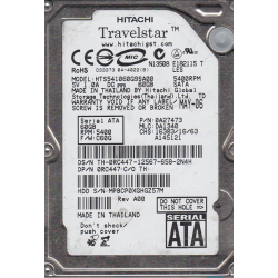 Hitachi HTS541060G9SA00 60 GB SATA 2.5" Harddisk (Arızalı -