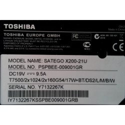 Toshiba Satego X200-21U Alt Kasa + Alt Kapak Komple